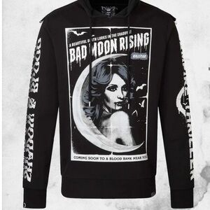 Killstar Black 'Bad Moon Rising' Graphic Hoodie